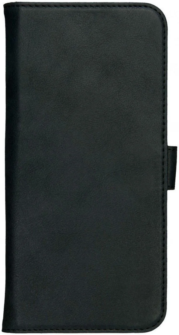 Rosso Deluxe Apple iPhone 15 Plus Hoesje Echt Leer Book Case Zwart afbeelding 10