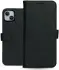 Rosso Deluxe Apple iPhone 15 Plus Hoesje Echt Leer Book Case Zwart afbeelding 11
