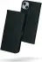 Rosso Deluxe Apple iPhone 15 Plus Hoesje Echt Leer Book Case Zwart afbeelding 2