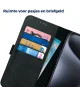 Rosso Deluxe Apple iPhone 15 Pro Max Hoesje Echt Leer Book Case Zwart