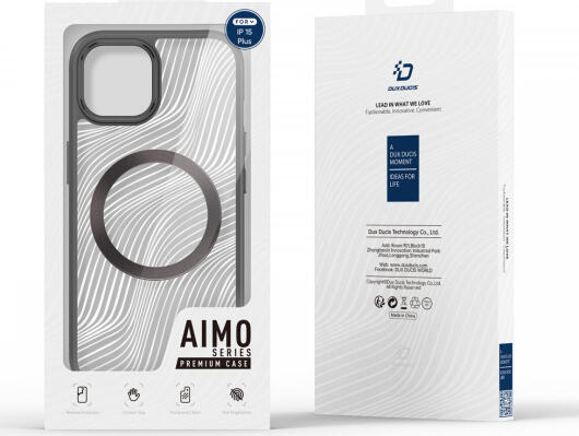 Dux Ducis Aimo Apple iPhone 15 Plus Hoesje MagSafe Back Cover Zwart afbeelding 10