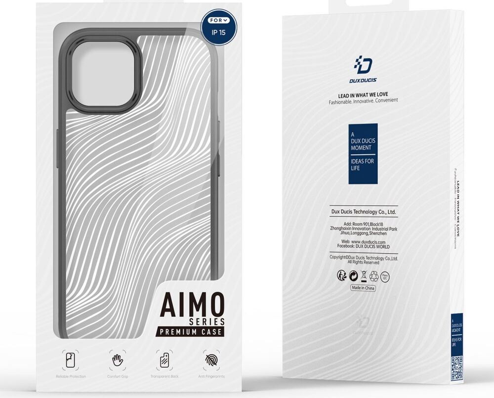 Dux Ducis Aimo Apple iPhone 15 Hoesje Back Cover Zwart afbeelding 10
