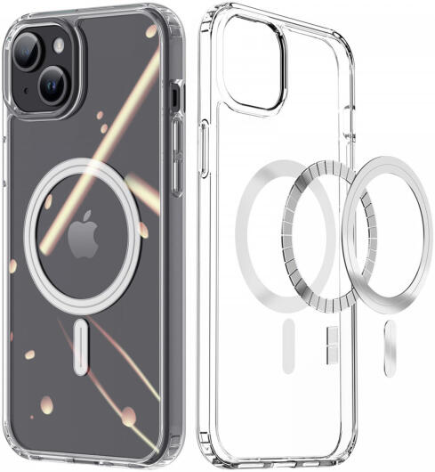 Dux Ducis Clin iPhone 15 Hoesje MagSafe Back Cover Transparant afbeelding 1