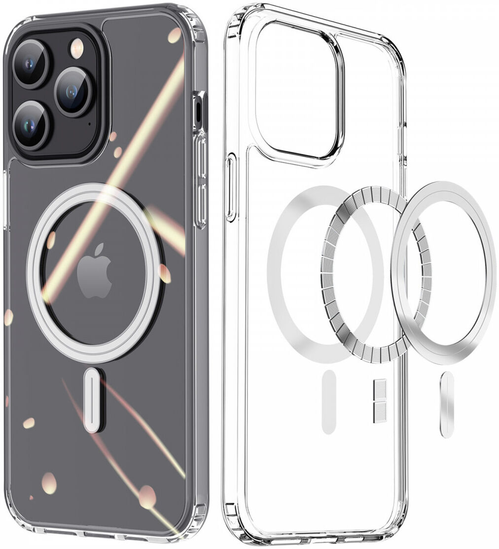 Dux Ducis Clin iPhone 15 Pro Max Hoesje MagSafe Back Cover Transparant afbeelding 1