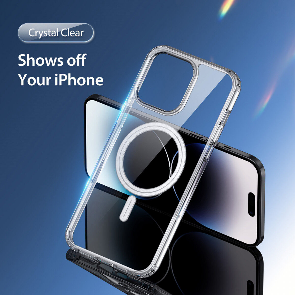 Dux Ducis Clin iPhone 15 Pro Max Hoesje MagSafe Back Cover Transparant afbeelding 3