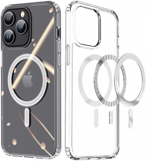 Dux Ducis Clin iPhone 15 Pro Max Hoesje MagSafe Back Cover Transparant afbeelding 1