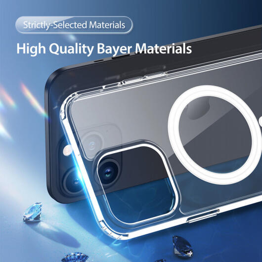 Dux Ducis Clin iPhone 15 Pro Max Hoesje MagSafe Back Cover Transparant afbeelding 5