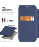 Dux Ducis Skin X Pro iPhone 15 Plus Hoesje MagSafe Book Case Blauw