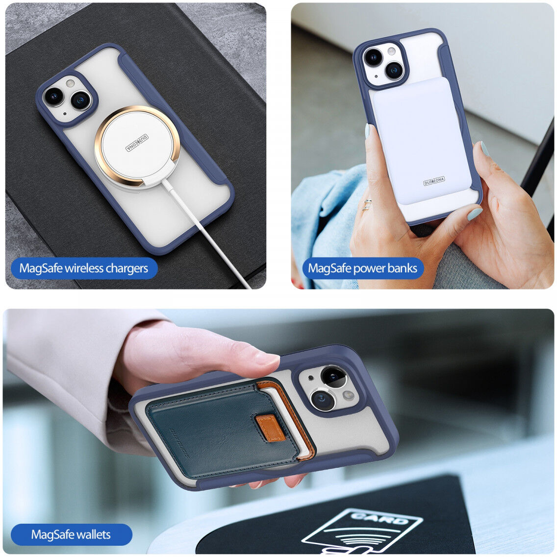 Dux Ducis Skin X Pro iPhone 15 Plus Hoesje MagSafe Book Case Blauw afbeelding 7