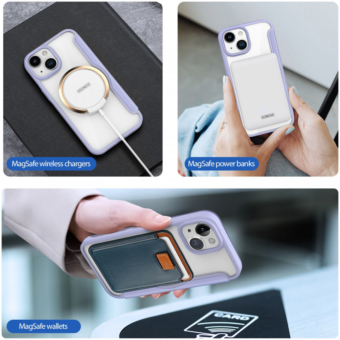 Dux Ducis Skin X Pro iPhone 15 Plus Hoesje MagSafe Book Case Paars afbeelding 7