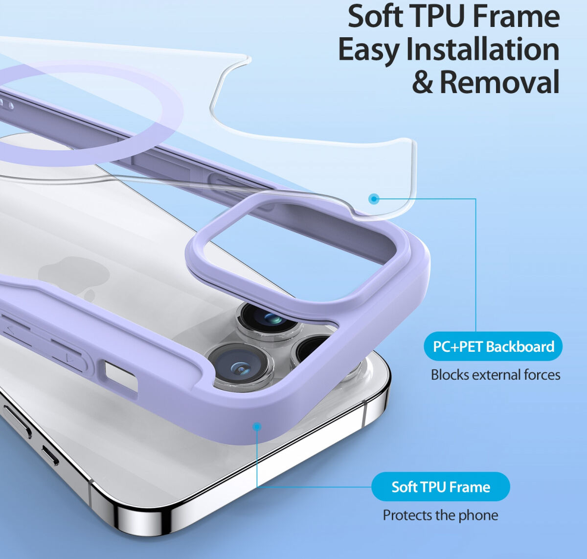 Dux Ducis Skin X Pro iPhone 15 Pro Hoesje MagSafe Book Case Paars afbeelding 5