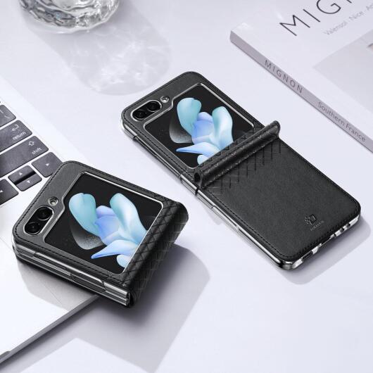Dux Ducis Bril Samsung Galaxy Z Flip 5 Hoesje Back Cover Zwart afbeelding 3