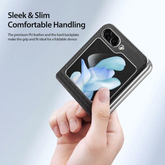 Dux Ducis Bril Samsung Galaxy Z Flip 5 Hoesje Back Cover Zwart afbeelding 4