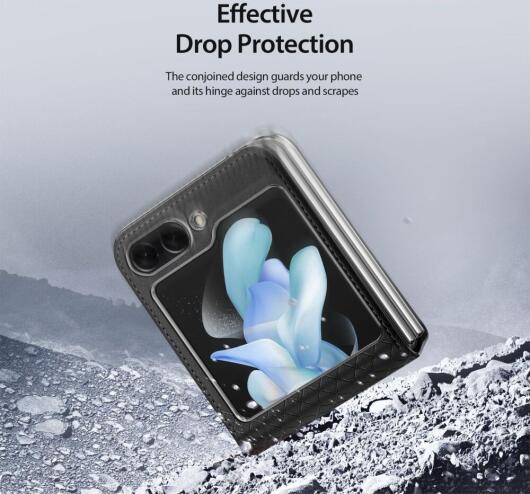 Dux Ducis Bril Samsung Galaxy Z Flip 5 Hoesje Back Cover Zwart afbeelding 8