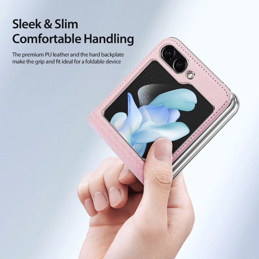 Dux Ducis Bril Samsung Galaxy Z Flip 5 Hoesje Back Cover Roze afbeelding 4