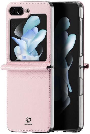 Dux Ducis Bril Samsung Galaxy Z Flip 5 Hoesje Back Cover Roze afbeelding 2