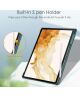 Samsung Galaxy Tab S8 Plus Hoes Tri-Fold Book Case met Standaard Groen