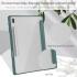 Samsung Galaxy Tab S8 Plus Hoes Tri-Fold Book Case met Standaard Groen afbeelding 8