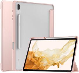 Samsung Galaxy Tab S8 Plus Hoes Tri-Fold Book Case met Standaard Roze
