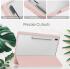 Samsung Galaxy Tab S8 Plus Hoes Tri-Fold Book Case met Standaard Roze afbeelding 6
