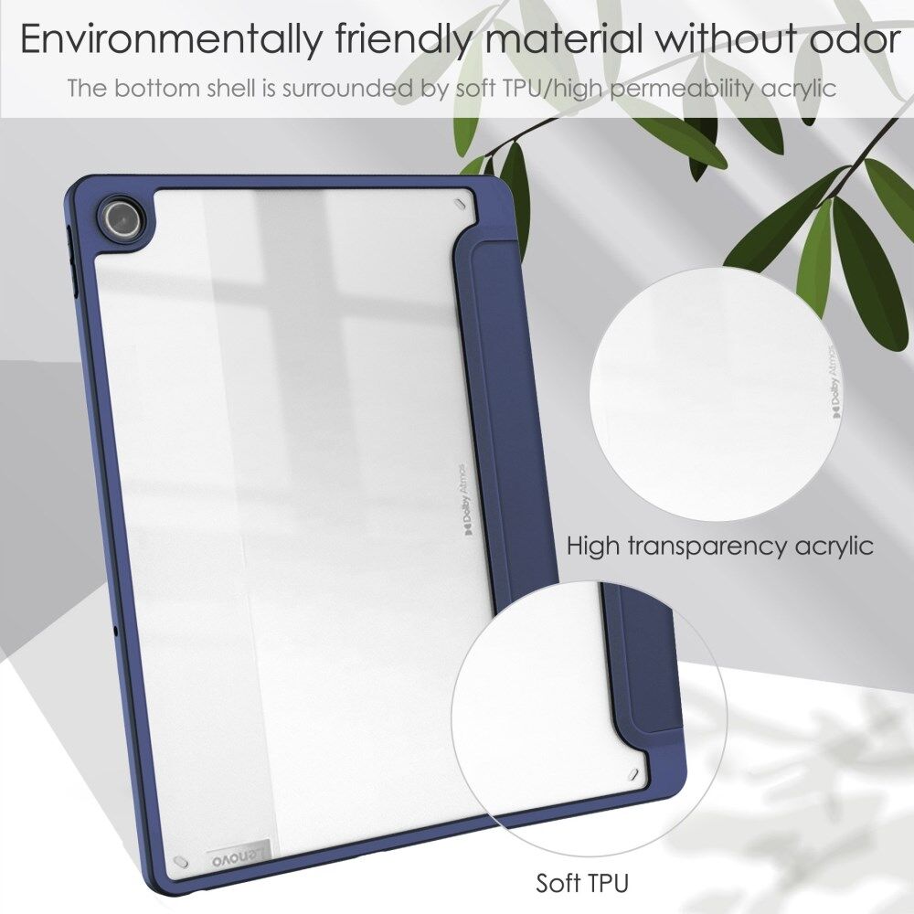 Lenovo Tab M10 Plus Gen 3 Hoes Tri-Fold Book Case met Standaard Blauw afbeelding 7