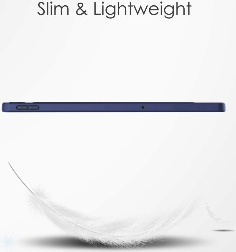 Lenovo Tab M10 Plus Gen 3 Hoes Tri-Fold Book Case met Standaard Blauw afbeelding 8