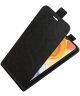 Samsung Galaxy A04 Hoesje Verticale Flip Wallet Case Kunstleer Zwart
