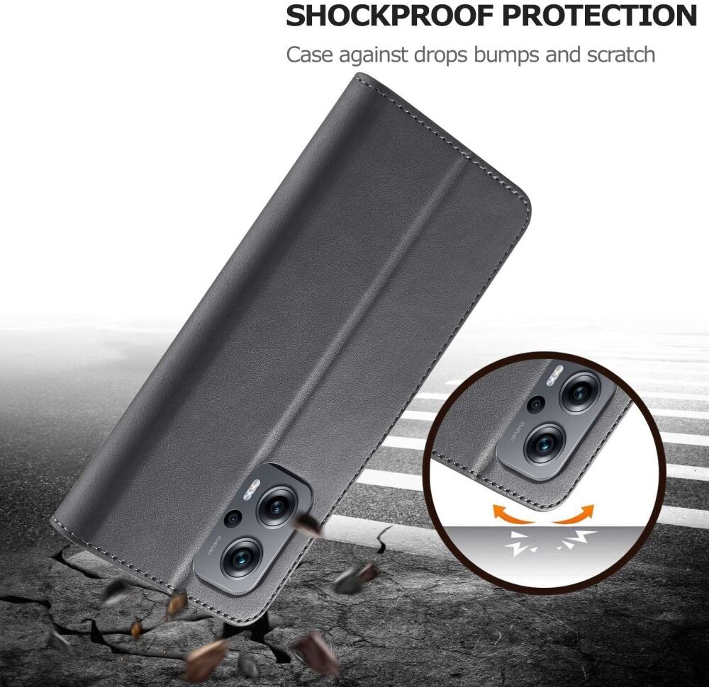 LC.IMEEKE Xiaomi Redmi 10/Poco M5 Hoesje Portemonnee Book Case Zwart afbeelding 4