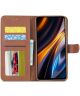 LC.IMEEKE Xiaomi Redmi 10/Poco M5 Hoesje Portemonnee Book Case Bruin