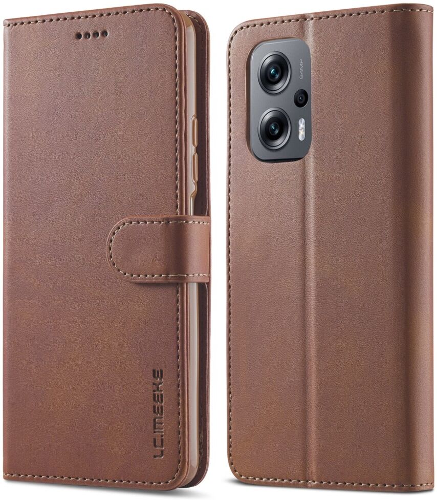LC.IMEEKE Xiaomi Redmi 10/Poco M5 Hoesje Portemonnee Book Case Bruin afbeelding 2