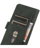 KHAZNEH Motorola Moto E22/E22i Hoesje Retro Wallet Book Case Groen