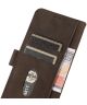 KHAZNEH Motorola Moto E22/E22i Hoesje Retro Wallet Book Case Bruin