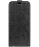 Motorola Moto E22/E22i Hoesje Verticale Flip Wallet Kunstleer Zwart