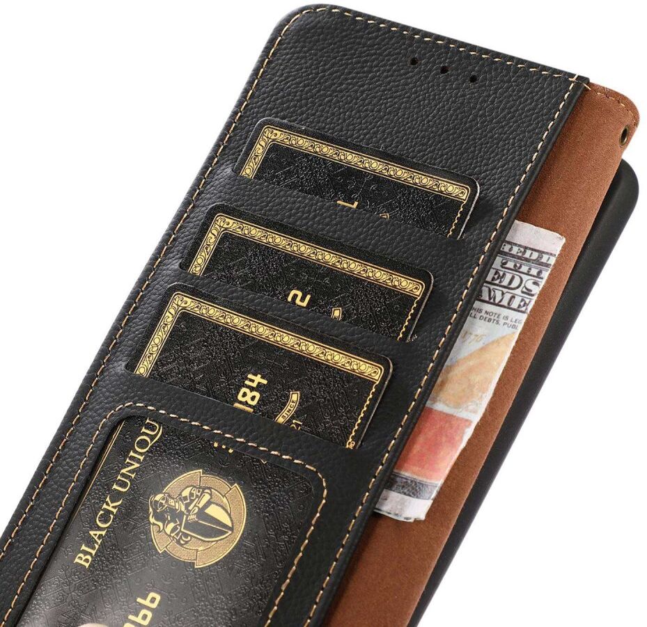 Samsung Galaxy S23 Ultra Hoesje RFID Portemonnee Book Case Zwart afbeelding 5