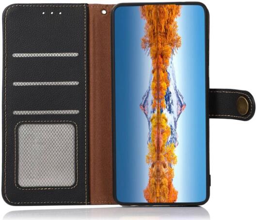 Samsung Galaxy S23 Ultra Hoesje RFID Portemonnee Book Case Zwart afbeelding 1