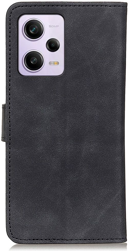 KHAZNEH Xiaomi Redmi Note 12 Pro Plus Hoesje Retro Book Case Zwart afbeelding 9
