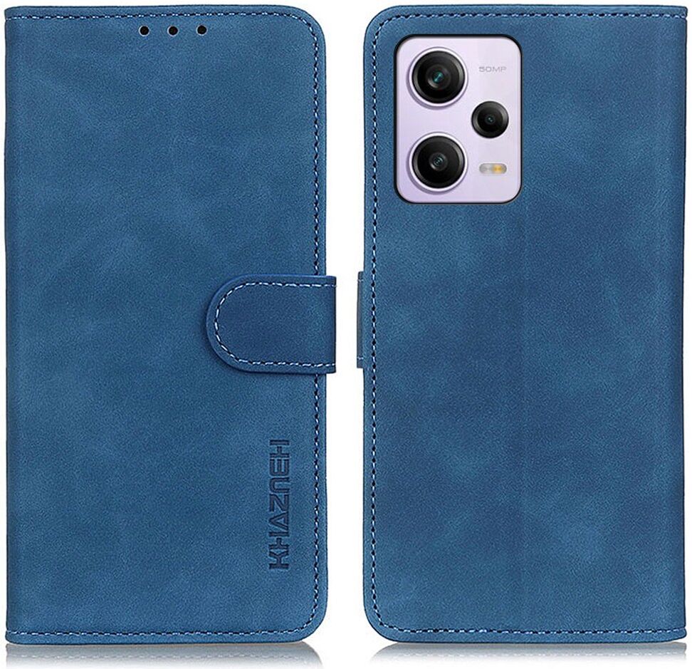 KHAZNEH Xiaomi Redmi Note 12 Pro Plus Hoesje Retro Book Case Blauw afbeelding 2