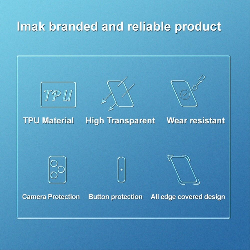 IMAK UX-5 Series Xiaomi Redmi Note 12 Pro Plus Hoesje Flexibel TPU afbeelding 4