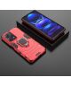 Xiaomi Redmi Note 12 Pro Plus Hoesje Magnetische Kickstand Ring Rood
