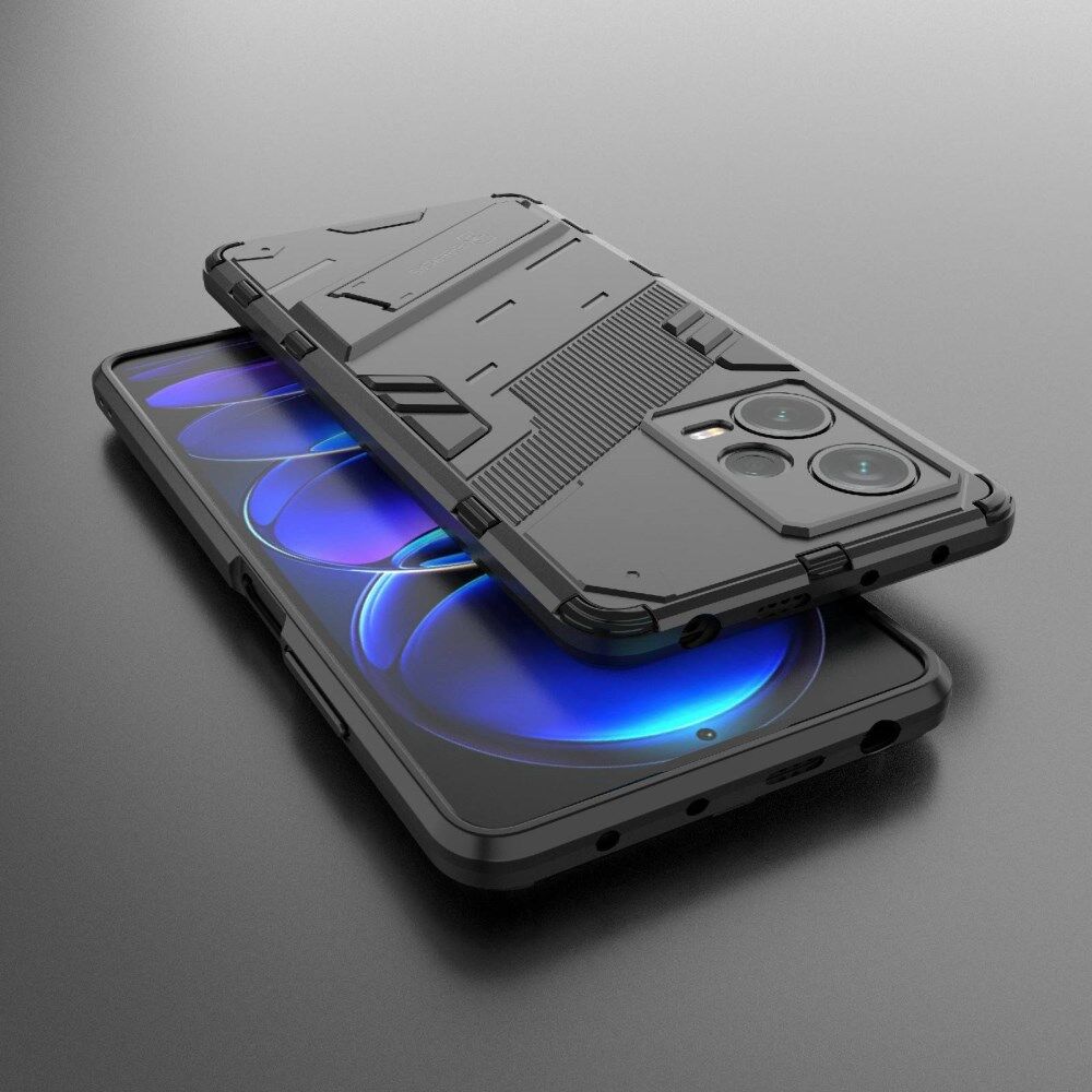 Xiaomi Redmi Note 12 Pro/Poco X5 Pro Hoesje Shockproof Kickstand Zwart afbeelding 6