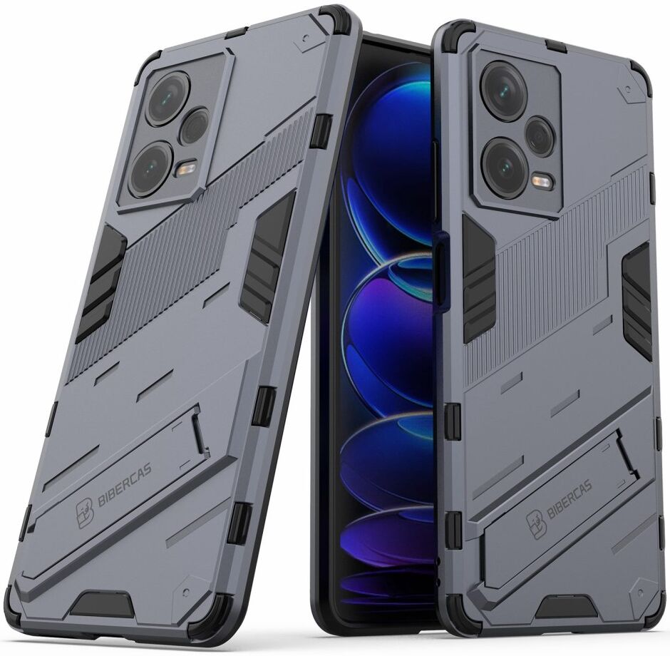 Xiaomi Redmi Note 12 Pro/Poco X5 Pro Hoesje Shockproof Kickstand Blauw afbeelding 2