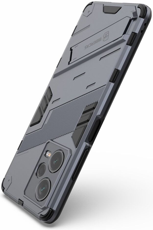 Xiaomi Redmi Note 12 Pro/Poco X5 Pro Hoesje Shockproof Kickstand Blauw afbeelding 4