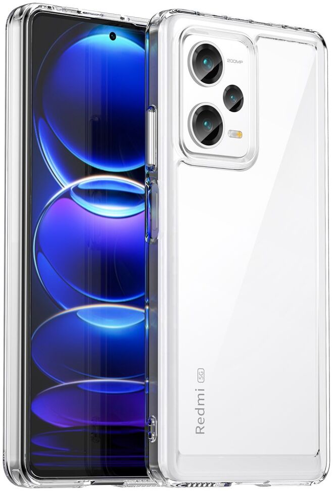 Xiaomi Redmi Note 12 Pro Plus Hoesje Acryl Back Cover Transparant afbeelding 1