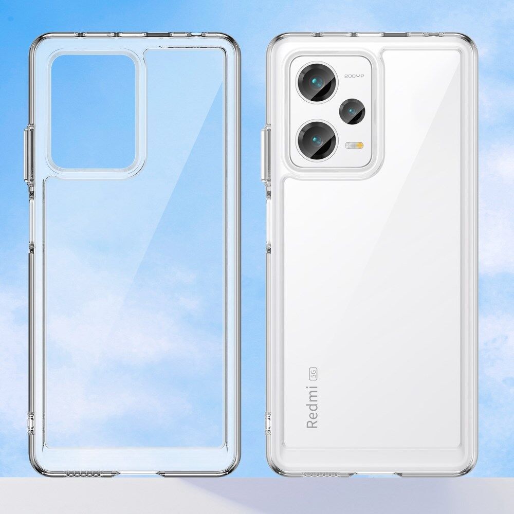 Xiaomi Redmi Note 12 Pro Plus Hoesje Acryl Back Cover Transparant afbeelding 2