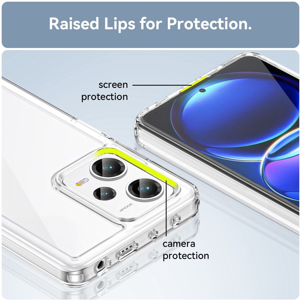 Xiaomi Redmi Note 12 Pro Plus Hoesje Acryl Back Cover Transparant afbeelding 6