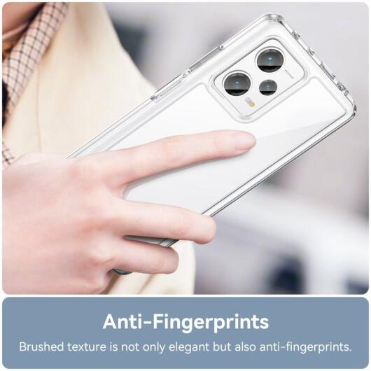 Xiaomi Redmi Note 12 Pro Plus Hoesje Acryl Back Cover Transparant afbeelding 5