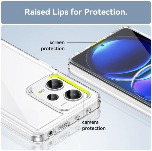 Xiaomi Redmi Note 12 Pro Plus Hoesje Acryl Back Cover Transparant afbeelding 6