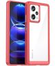 Xiaomi Redmi Note 12 Pro Plus Hoesje Acryl Back Cover Rood