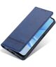 AZNS Oppo A17 Hoesje Wallet Book Case Kunstleer Blauw