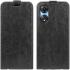 Oppo A58 5G / A78 5G Hoesje Verticale Flip Wallet Case Kunstleer Zwart afbeelding 2